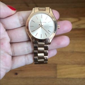 Michael Kors rose gold watch never been used